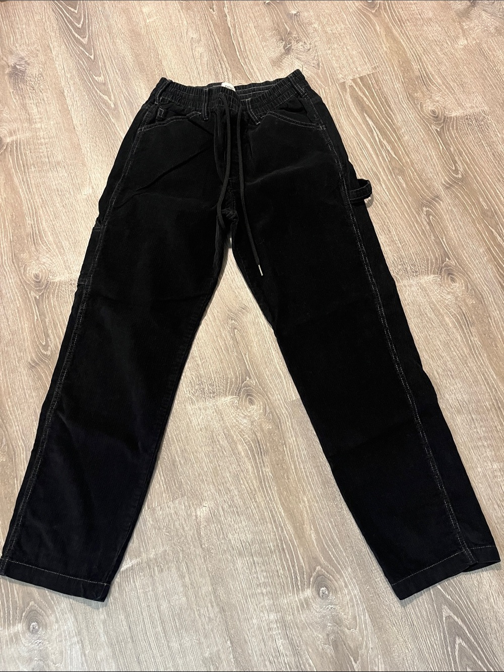 BDG Urban Outfitters Black Corduroy Drawstring Utility Pants-Small